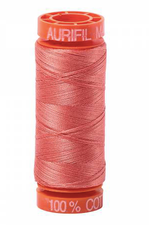 Aurifil Cotton Thread - Color 6729 Tangerine Dream