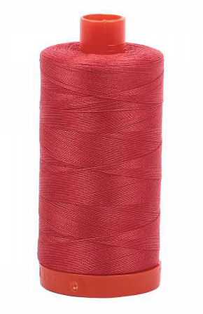 Aurifil Cotton Thread - Color 2255 Dark Red Orange
