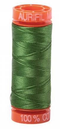 Aurifil Cotton Thread - Colour 5018 Dark Grass Green