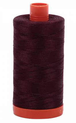 Aurifil Cotton Thread - Colour 2468 Dark Wine