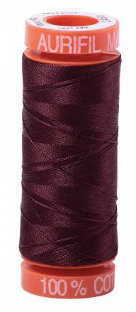 Aurifil Cotton Thread - Colour 2468 Dark Wine