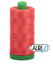 Aurifil Cotton Thread - Color 2277 Light Red Orange