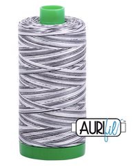 Aurifil Cotton Thread — Colour 4652 Licorice Twist Variegated