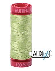Aurifil Cotton Thread — Colour 3320 Light Spring Green Variegated