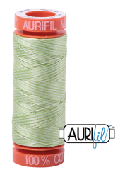 Aurifil Cotton Thread — Colour 3320 Light Spring Green Variegated