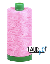 Aurifil Cotton Thread — Bubblegum (Variegated) 3660 — Medium 40wt