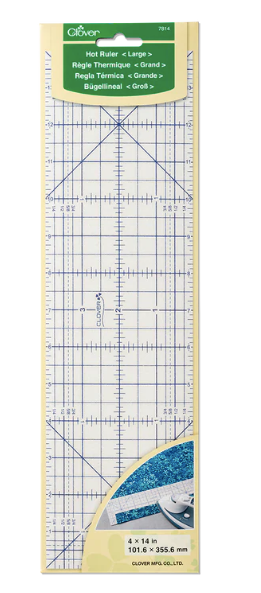 Hot Ruler (a ruler you can iron) by Clover (Large - 4" X 14")