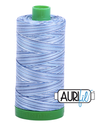 Aurifil Cotton Thread — Colour 4655 Storm at Sea Variegated