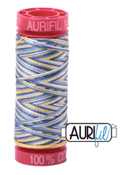 Aurifil Cotton Thread — Colour 4649 Lemon Blueberry Variegated