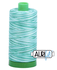 Aurifil Cotton Thread — Colour 4662 Creme de Menthe Variegated