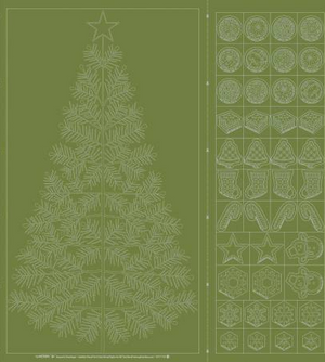 Sashiko sampler - Wagara Sashiko Christmas Tree Panel