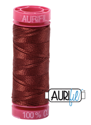 Aurifil Cotton Thread — Copper Brown 4012 — Small 12wt