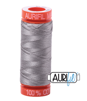 Aurifil Cotton Thread — Color 2620 Stainless Steel
