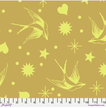 Neon Fairy Flakes in Moon Beam by Tula Pink for Free Spirit Fabrics