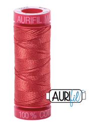 Aurifil Cotton Thread - Color 2255 Dark Red Orange