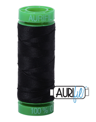 Aurifil Cotton Thread — Colour 2692 Black