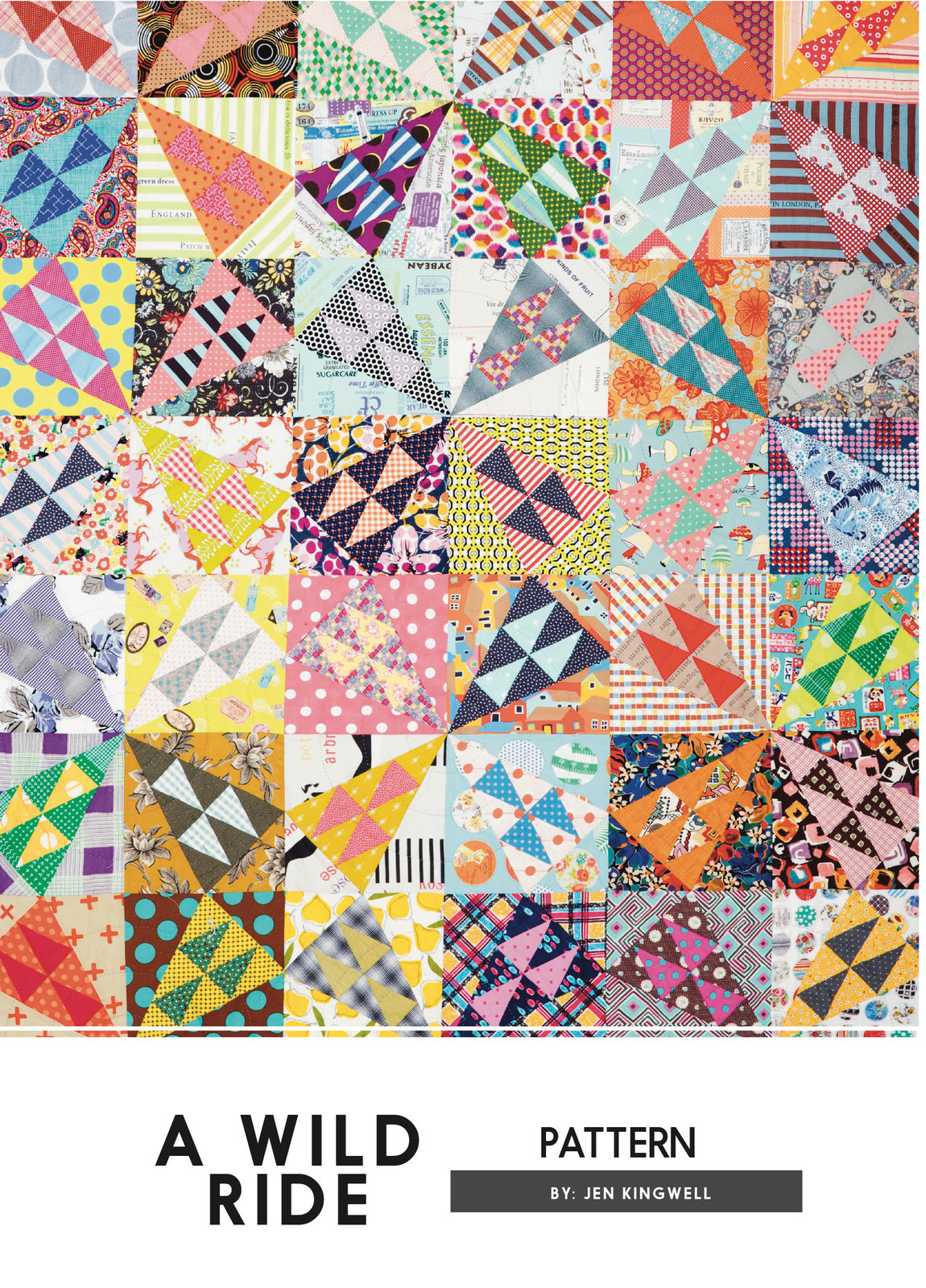 Jen Kingwell — A Wild Ride, Pattern, Jen Kingwell Designs, [variant_title] - Mad About Patchwork