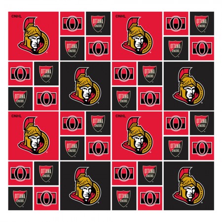 Ottawa Senators NHL Licenced Fabric, Designer Fabric, Windam, [variant_title] - Mad About Patchwork