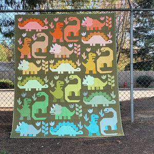 Elizabeth Hartman - Dinosaurs Kit - Large Quilt 69" x 85", Kit, Elizabeth Hartman, [variant_title] - Mad About Patchwork