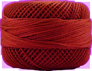 Presencia Perle 12 wt 1163 Bright Orange Red, Thread, Presencia, [variant_title] - Mad About Patchwork