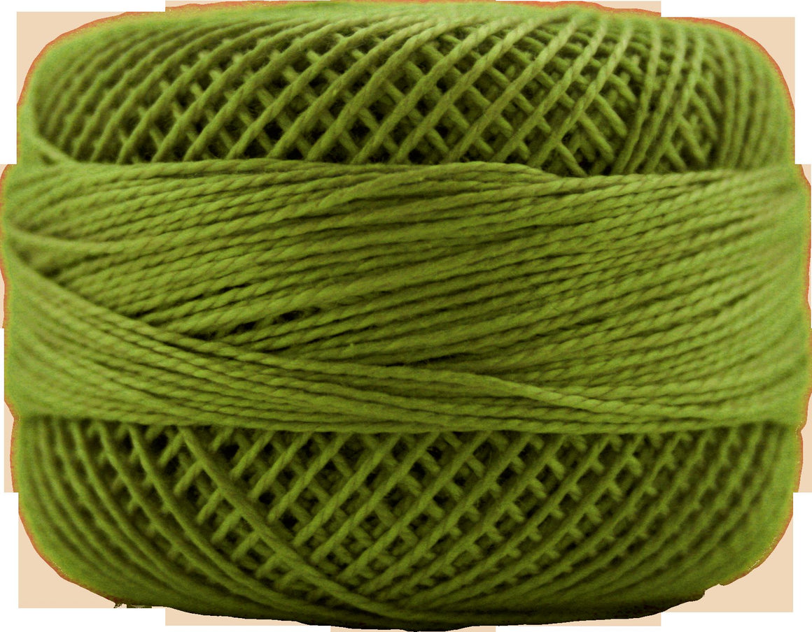 Presencia Perle 12 wt 4812 Moss Green, Thread, Presencia, [variant_title] - Mad About Patchwork
