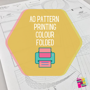 A0 Pattern Printing Colour Folded