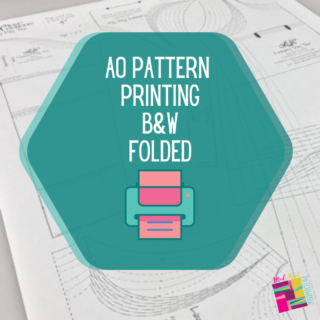 A0 Pattern Printing B&W Folded