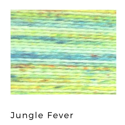 Jungle Fever- Acorn Threads by Trailhead Yarns - 20 yds of 8 weight hand-dyed thread