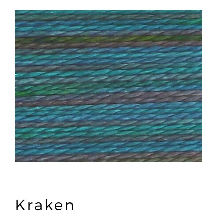 Kraken- Acorn Threads by Trailhead Yarns - 20 yds of 8 weight hand-dyed thread