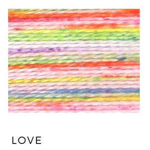 Love - Acorn Threads by Trailhead Yarns - 20 yds of 8 weight hand-dyed thread