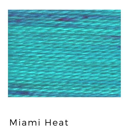Miami Heat- Acorn Threads by Trailhead Yarns - 20 yds of 8 weight hand-dyed thread