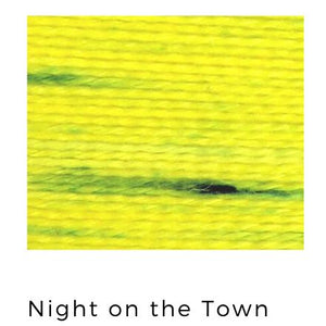 Night on the Town - Acorn Threads by Trailhead Yarns - 20 yds of 8 weight hand-dyed thread