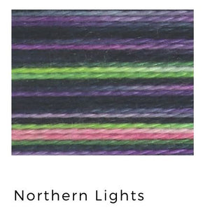 Northern Lights - Acorn Threads by Trailhead Yarns - 20 yds of 8 weight hand-dyed thread