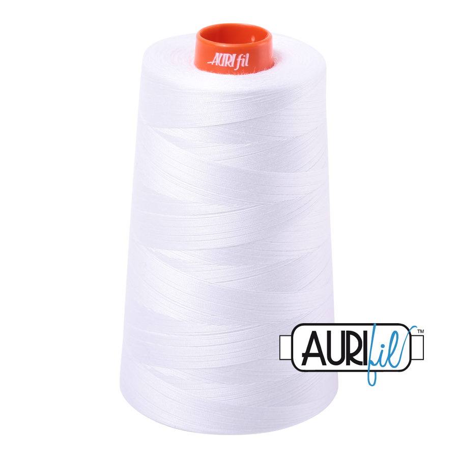 Aurifil Cotton Thread — White 2024 — Cone 50wt