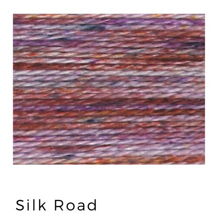 Silk Road - Acorn Threads by Trailhead Yarns - 20 yds of 8 weight hand-dyed thread