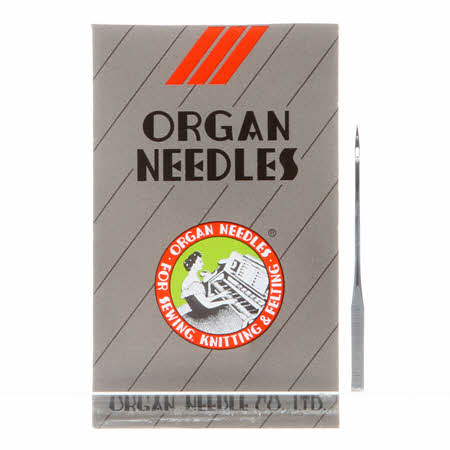 Organ Embroidery Machine Needles - Flat Shank Light Ball Point 11/75, Notion, Organ Needles, [variant_title] - Mad About Patchwork