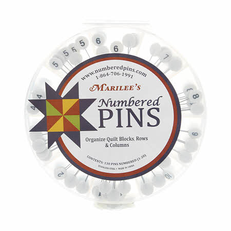 Numbered Quilting Pins, Notion, Mad About Patchwork, [variant_title] - Mad About Patchwork
