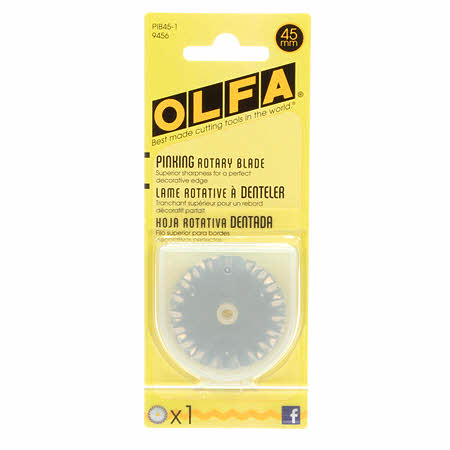 Olfa Rotary Blade 45mm Pinking Blade - 1 Pk, Notion, Olfa, [variant_title] - Mad About Patchwork