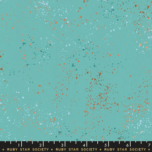 Speckled in Turquoise by Rashida Coleman-Hale of Ruby Star Society for Moda, Designer Fabric, Ruby Star Society, [variant_title] - Mad About Patchwork