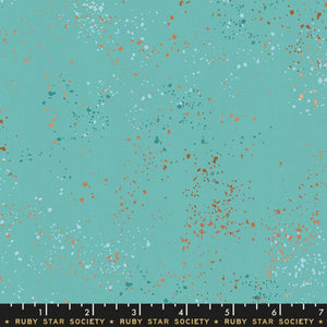 Speckled in Turquoise by Rashida Coleman-Hale of Ruby Star Society for Moda, Designer Fabric, Ruby Star Society, [variant_title] - Mad About Patchwork