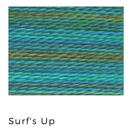 Surfs Up - Acorn Threads by Trailhead Yarns - 20 yds of 8 weight hand-dyed thread