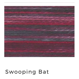 Swooping Bat - Acorn Threads by Trailhead Yarns - 20 yds of 8 weight hand-dyed thread