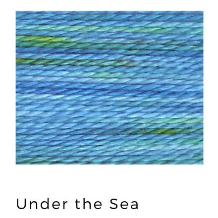 Under the Sea - Acorn Threads by Trailhead Yarns - 20 yds of 8 weight hand-dyed thread