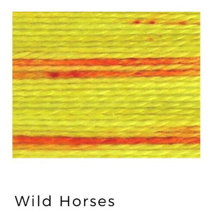 Wild Horses - Acorn Threads by Trailhead Yarns - 20 yds of 8 weight hand-dyed thread