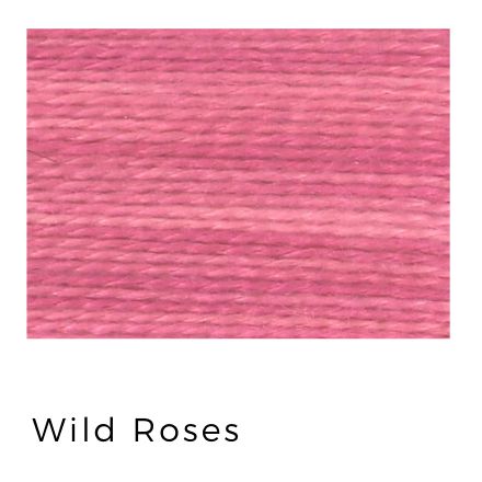 Wild Roses - Acorn Threads by Trailhead Yarns - 8 weight hand-dyed thread
